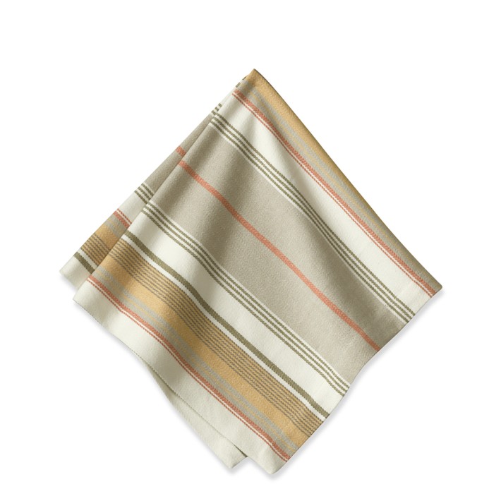 herringbone striped napkin set