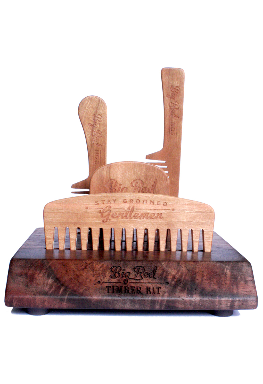 FINDS - Fathers Day Gift Guide -Big Red Beard Combs Timber Kit