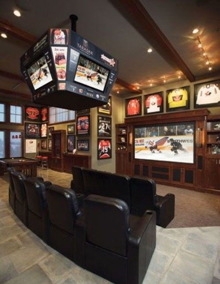 Ultimate Man Cave Roundup -FINDS Favorite Man Caves - Sports Bar