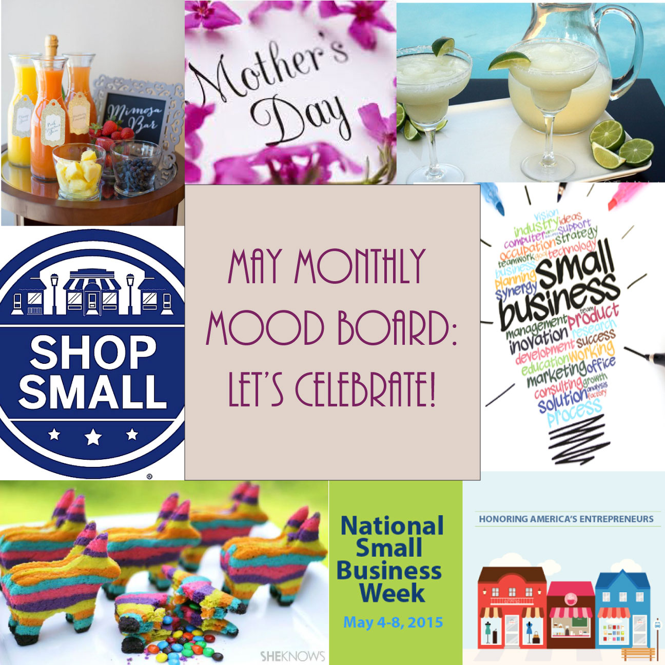 Let's Celebrate! - May Monthly Mood Board - F.I.N.D.S. Blog